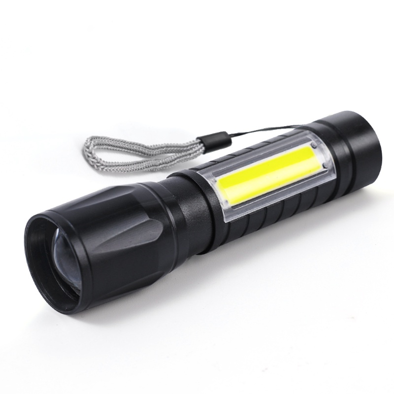 Portable 3mode Pencahayaan Zoom USB Rechargeable Senter LED Mini Lampu Lentera Obor Tahan Air Untuk Camping Outdoor