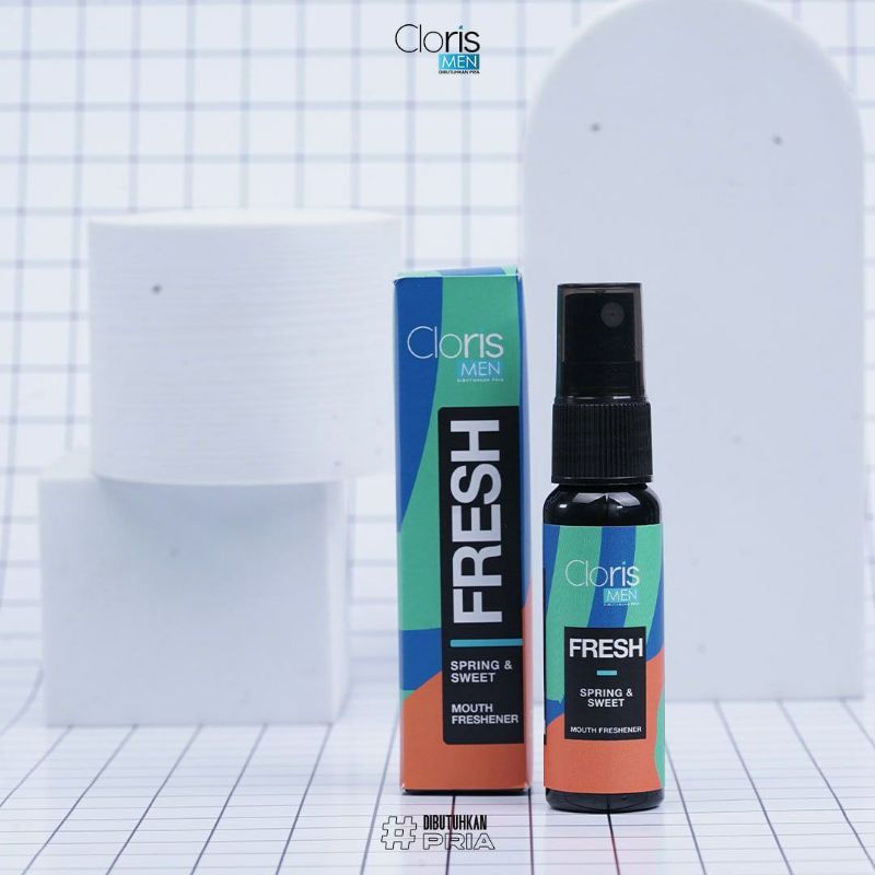 Penyegar Mulut Fresh Mouth Cloris Men Spray Anti Bau Mulut Nafas Segar Fresh Spray Ori BPOM