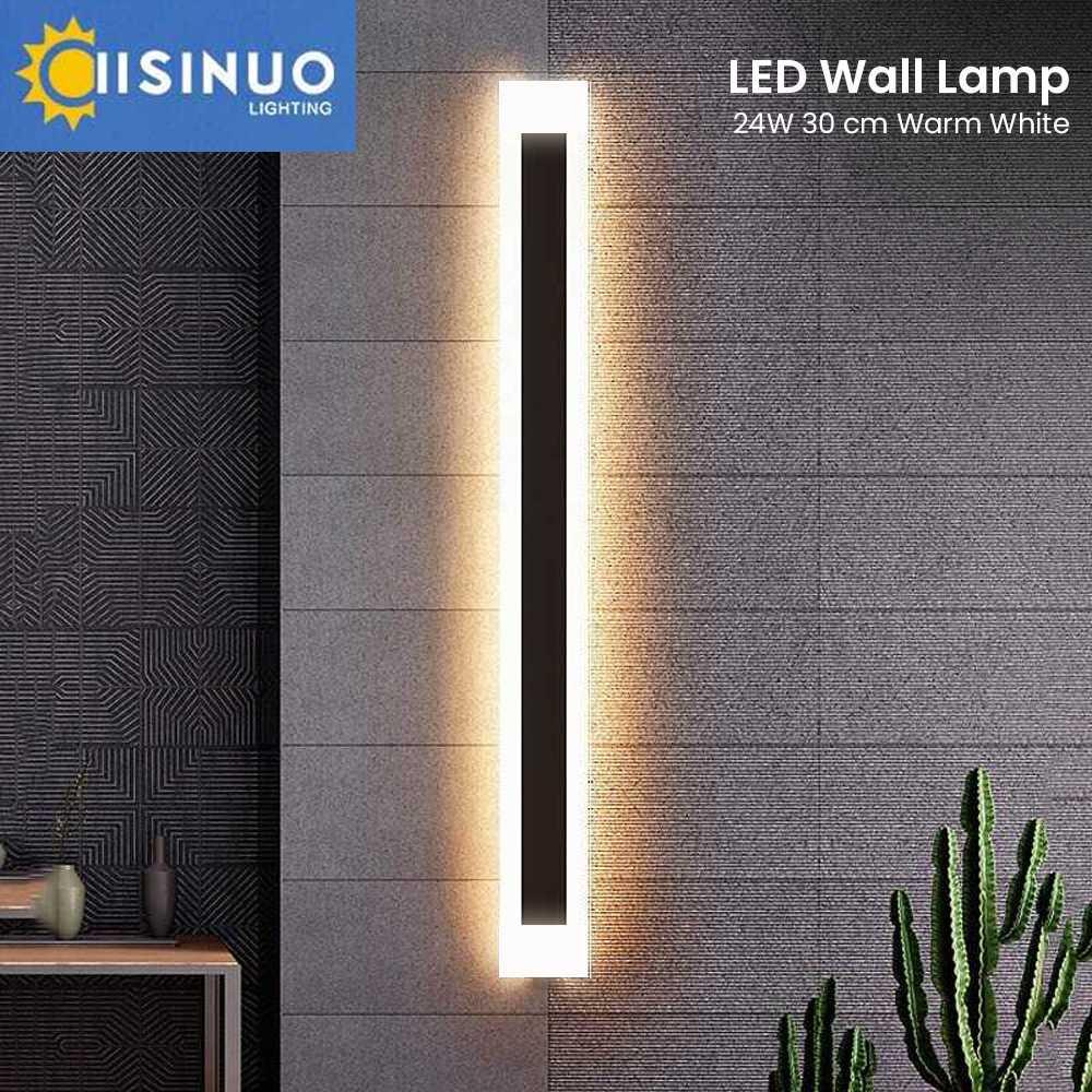 IISINUO Lampu Dinding Hias Outdoor Long Strip LED 24W 30 cm Warm White - IIS2220