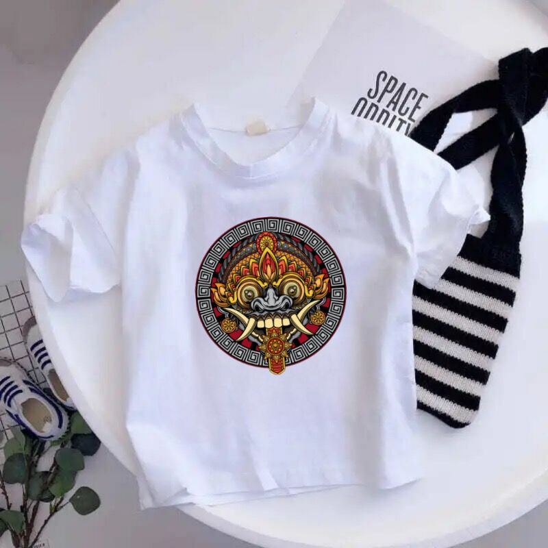 Baju Kaos Anak Laki Barong Atasan Anak Cowok usia 2 sampai 10 tahun Kaos Distro Anak