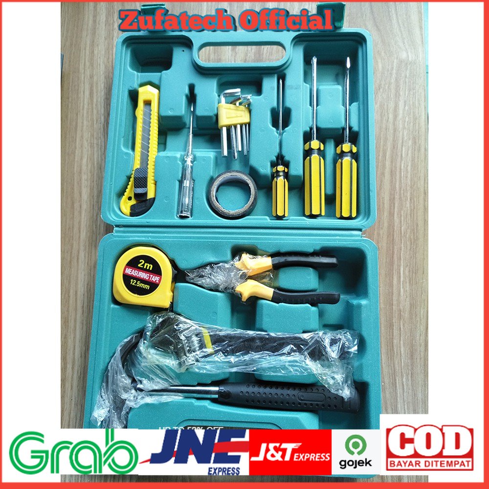 Alat Set Perkakas Palu Tang Obeng Kunci Pas Cutter - YL-8016