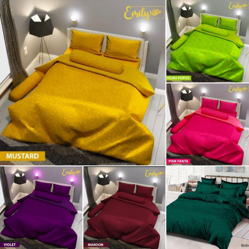 Sprei homemade polos embos 160&amp;180(2sarban+2sargul) ! Sprei murah sprei polos embos sprei polos