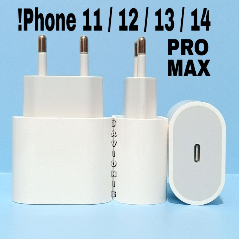 Batok Adaptor Kepala Charger Casan Cas iP 11 12 13 14 Mini Pro Max Plus Fast Charging USB C to Lightning 18W 20W 25W 35W