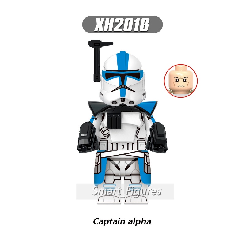 Star Wars Minifigures Commander Ganch ARC Trooper Seven Dredd Alpha 212th Jet Trooper Mainan Hadiah Angka Mini X0350