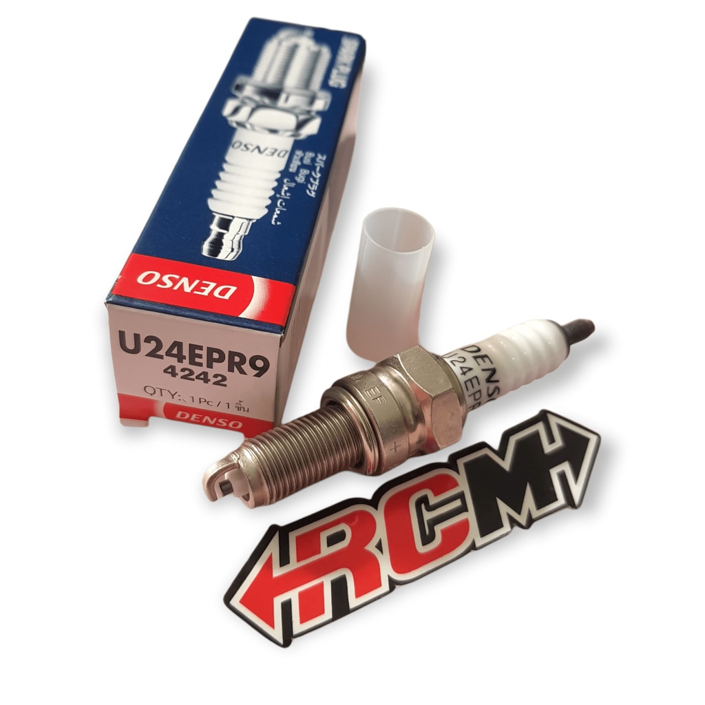 BUSI MOTOR SPARK PLUG DENSO U24EPR9 E24EPR9 REMOVABLE 4242 BEAT SPACY VARIO FI F1 INJEKSI DLL ORI ORIGINAL DENSO ASLI