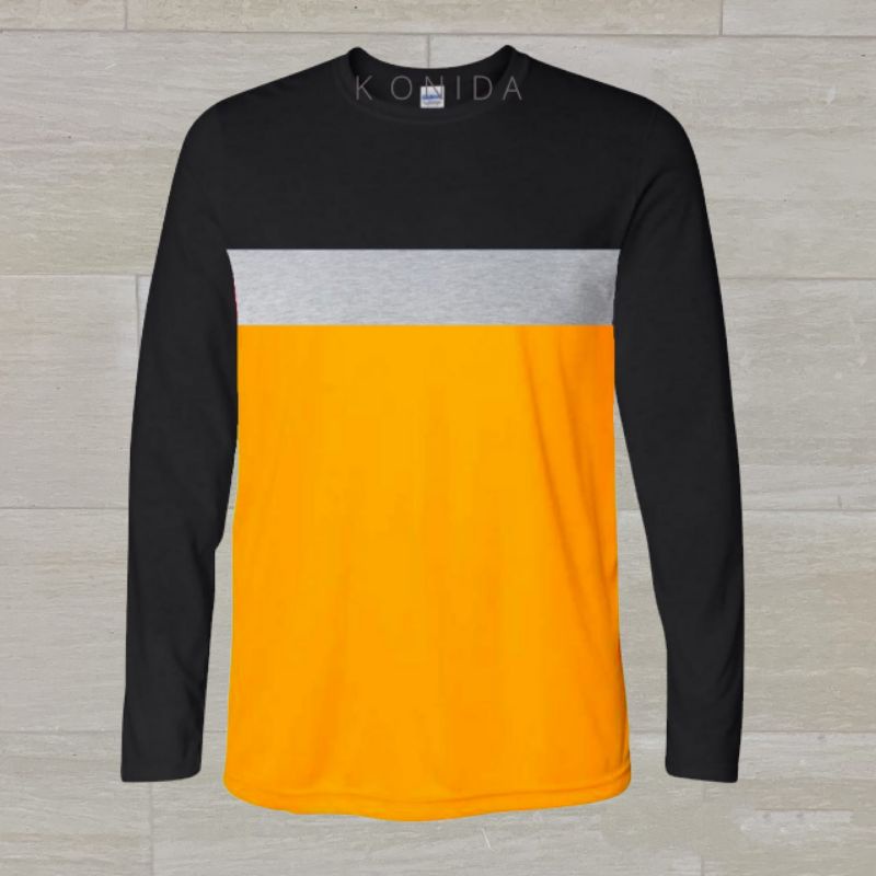 kaos cowok / baju pria / Kaos distro pria / Kaos hanley / Kaos pecah pola pria lengan panjang