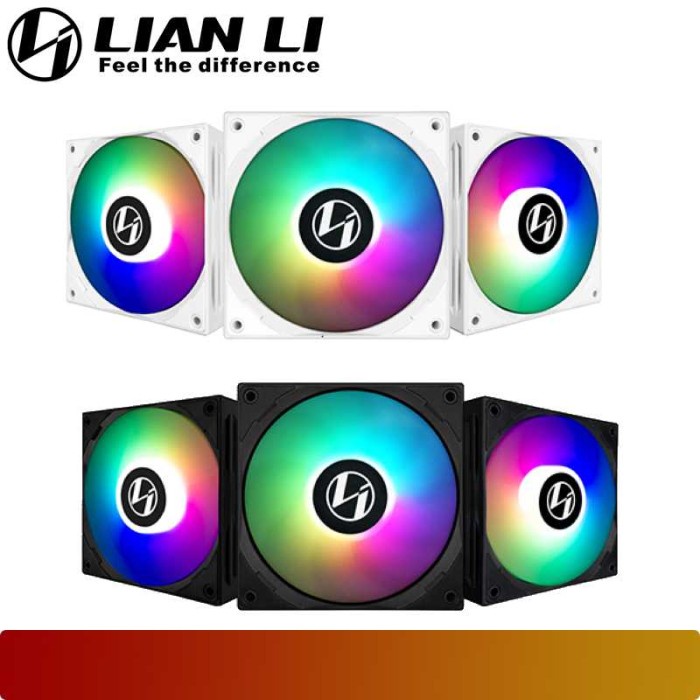 LIAN LI - ST120 3 PACK | HIGH STATIC PRESSURE A-RGB FAN - White