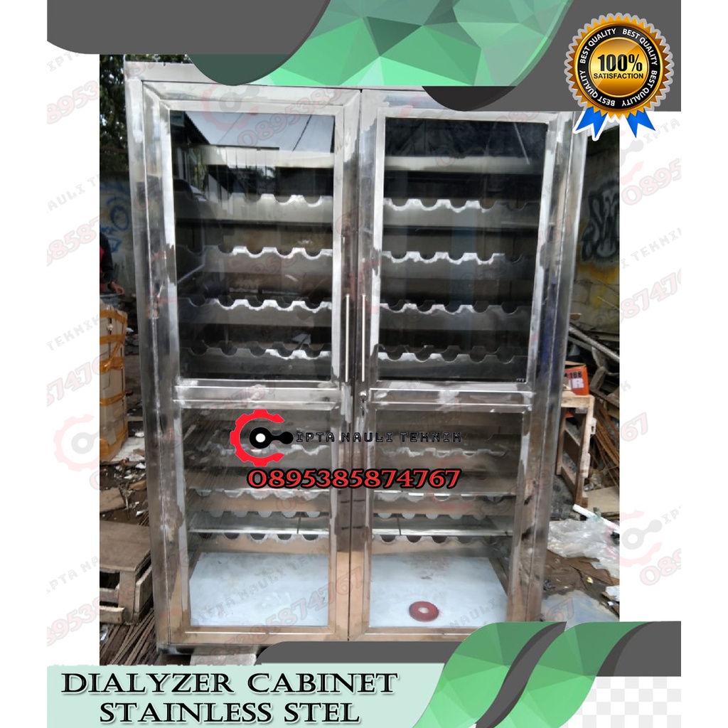 Lemari dialyzer - Dialyzer Cabiner Stainless Steel 304 + UV Lamp