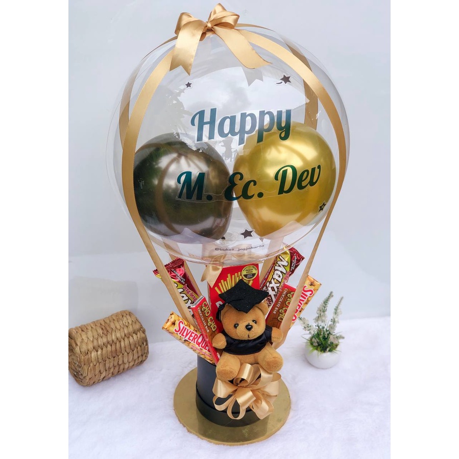 Buket balon wisuda buket balon graduation buket boneka wisuda murah