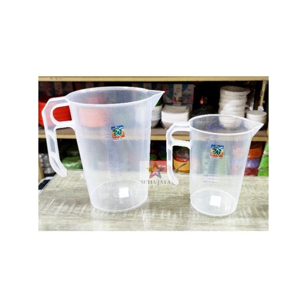 GELAS TAKAR / GELAS UKUR GREEN LEAF 1 & 2 Liter