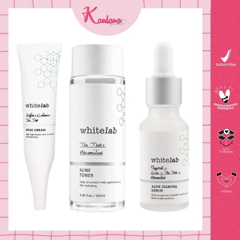 WHITELAB ACNE SERIES Toner Acne Cream Serum