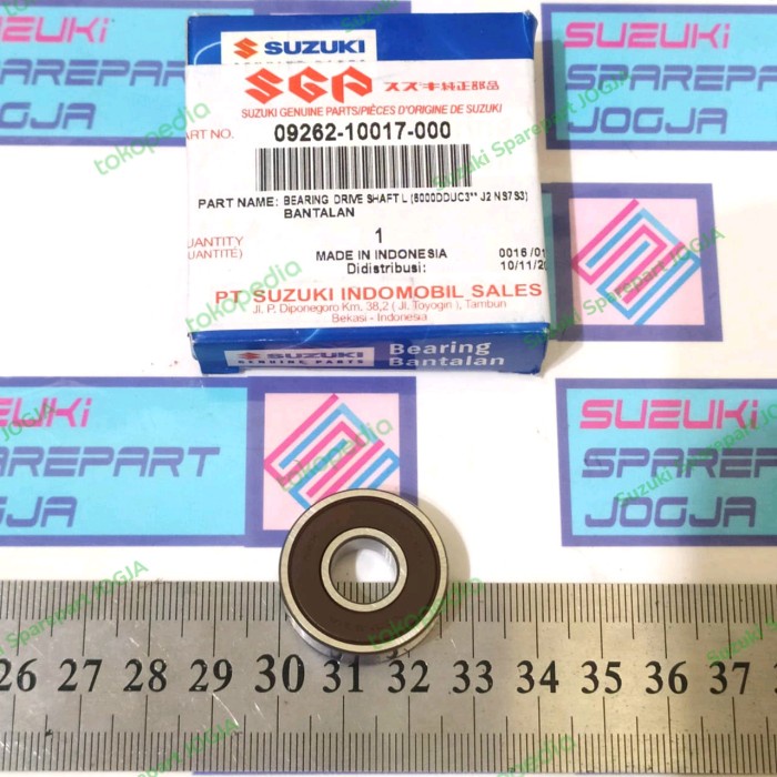 Suzuki Parts 09262-10017-000 Bearing Bak CVT / Shaft As CVT Kiri Suzuki Skywave Ori