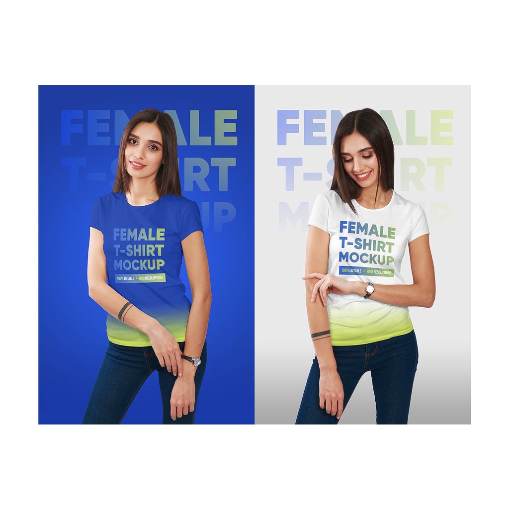 Female T-Shirt Mockups Vol 3 Part 2