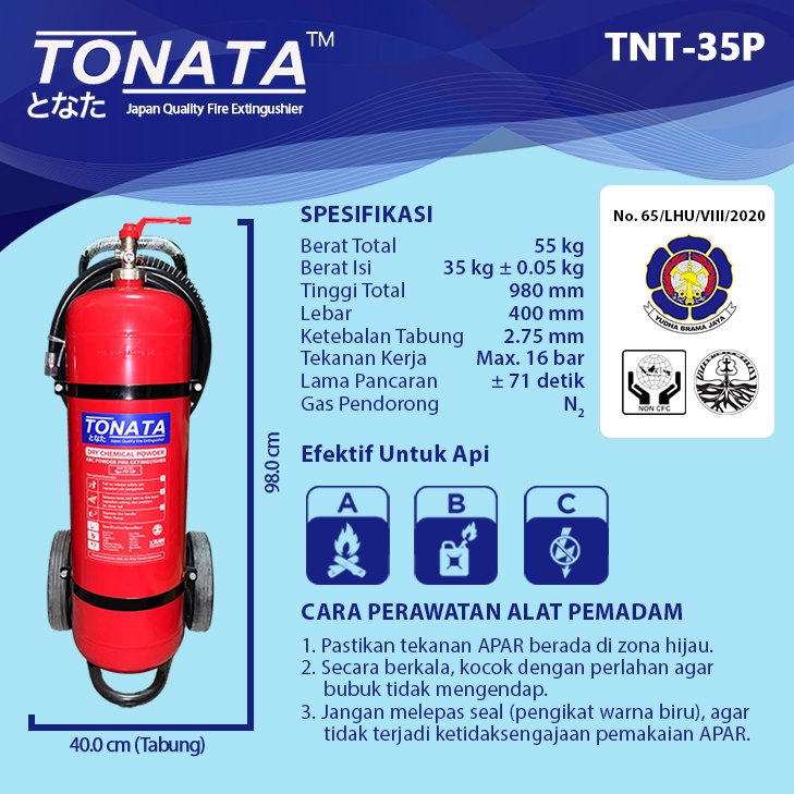 APAR 35KG TONATA / ABC Powder / Set Komplit