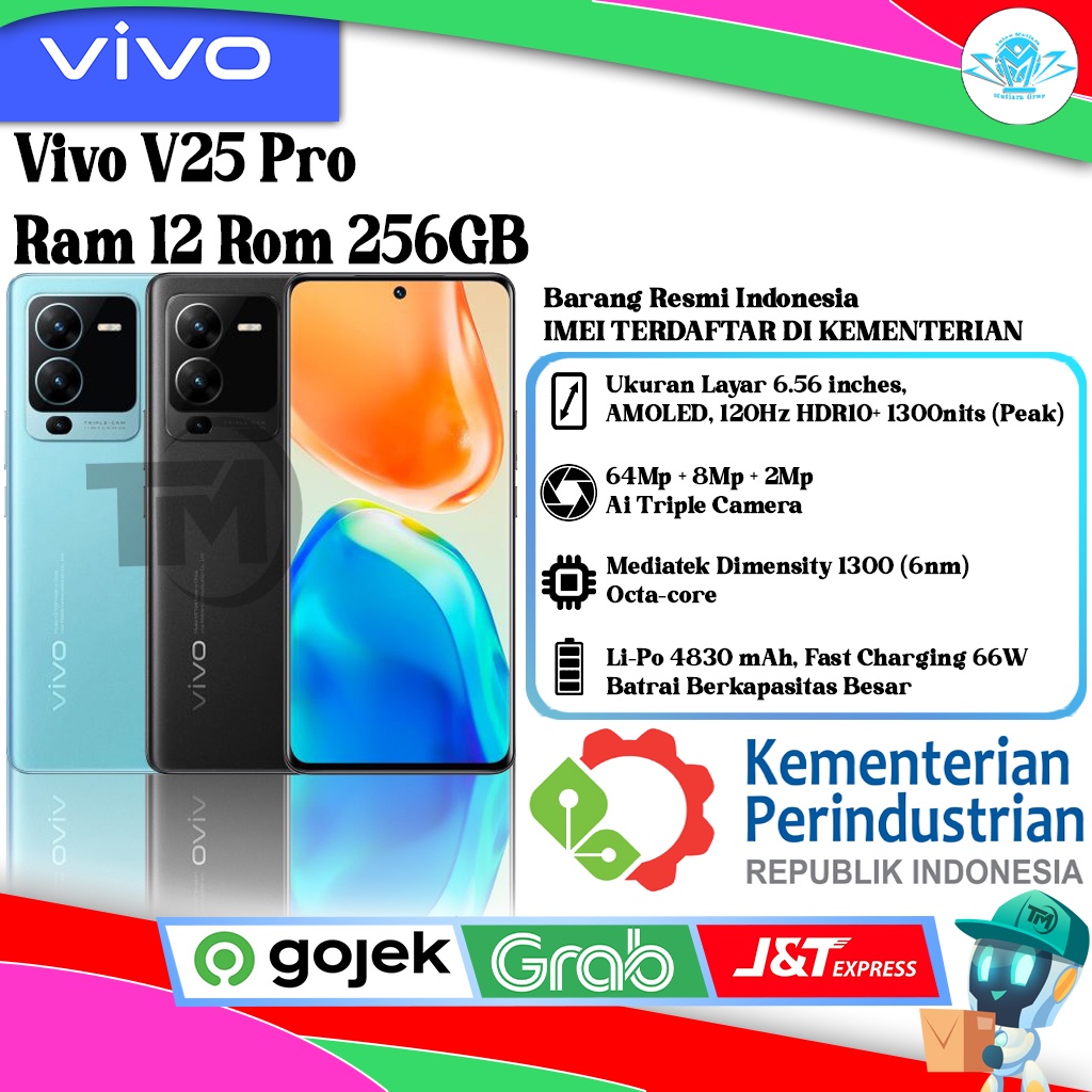 Vivo V25 Pro 5G Ram 12 Rom 256GB