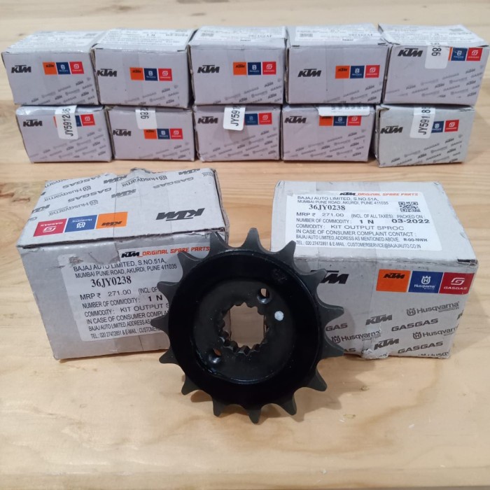(TFK) GEAR GIR DEPAN KTM DUKE RC ADVENTURE 250 390 690 790 TIPE 15T