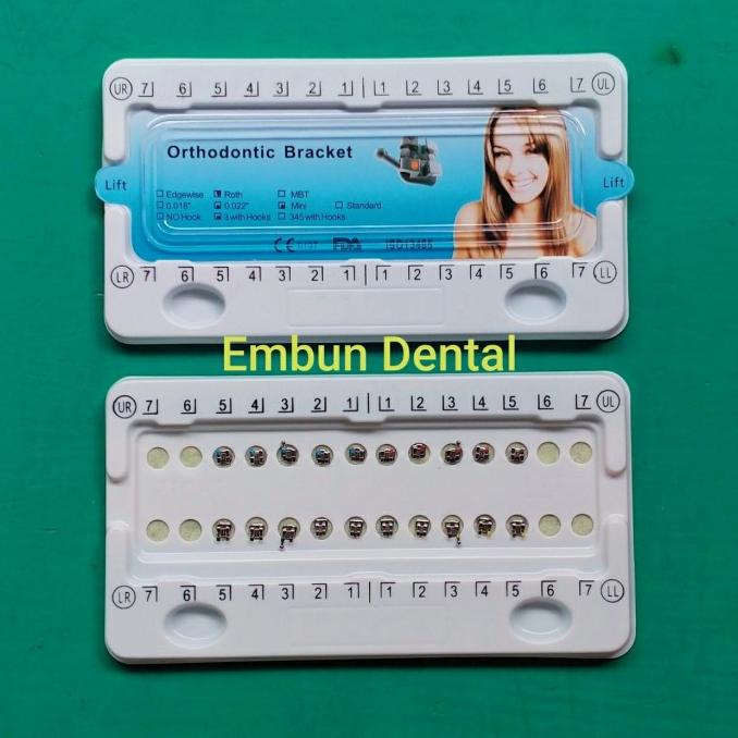 Dental Bracket Gigi Metal Roth Behel Gigi Metal Roth 0.22 Best Seller