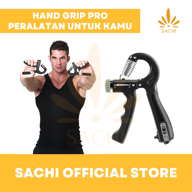 Handgrip Hand Grip Alat Latihan Penguat Pembesar Otot Lengan Tangan Jari Adjustable Power Alat Bantu Olahraga Taining Gym Fitnes Fitness Portable