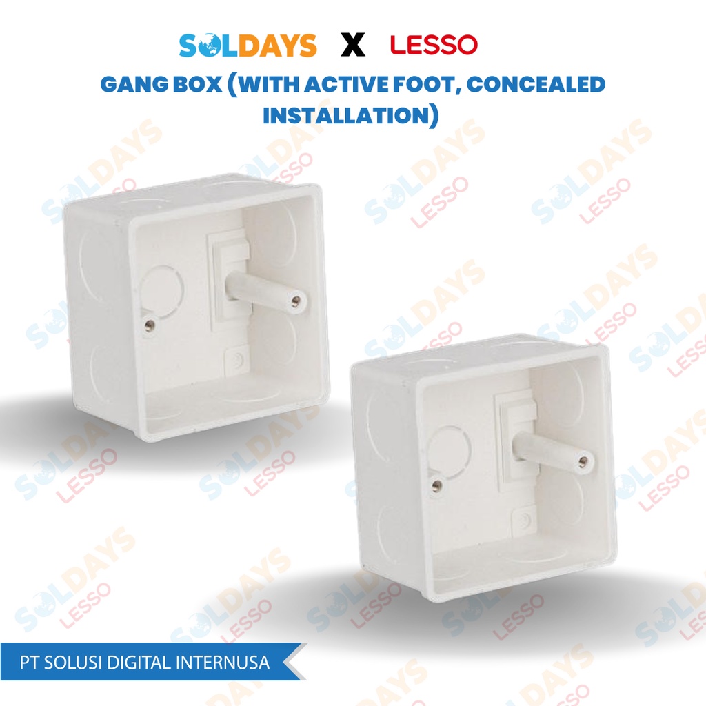 LESSO Gang Box (With Active Foot Concealed Installation) 86x86/20 25 - H 40