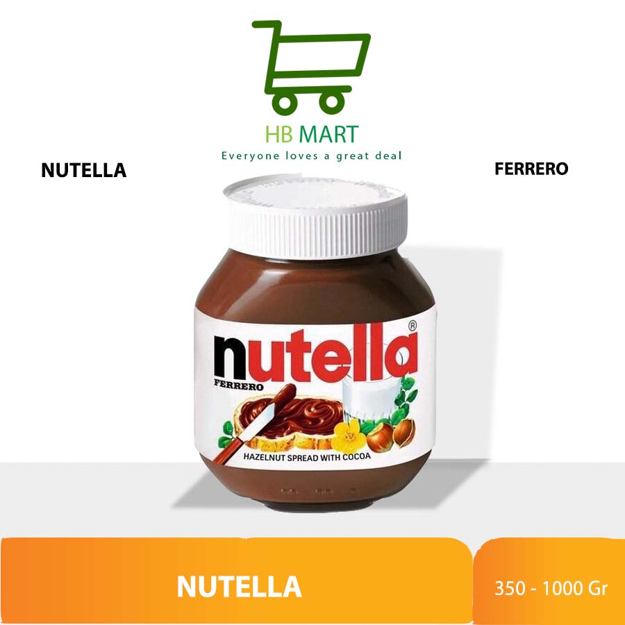 

Nutella Chocolate Hazelnut Spread / Selai Coklat Hazelnut 350 gr