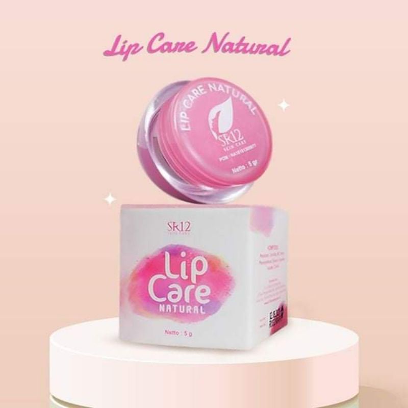 Lip Care SR12 Natural Perawatan Pelembab Bibir Pecah Pecah Hitam Gelap Melembabkan Bibir Kering Natural Tanpa Warna