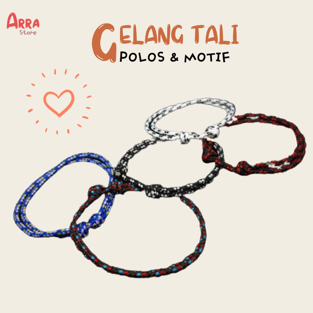 Gelang Tali Zebra Tipis Simple Unisex Murah Pria Wanita