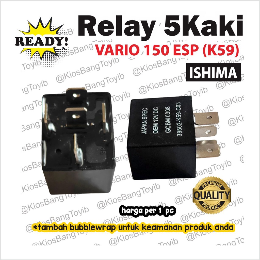 Relay Comp Power Starter Kaki 5 Honda VARIO 125 150 Esp K59 (ISHIMA)