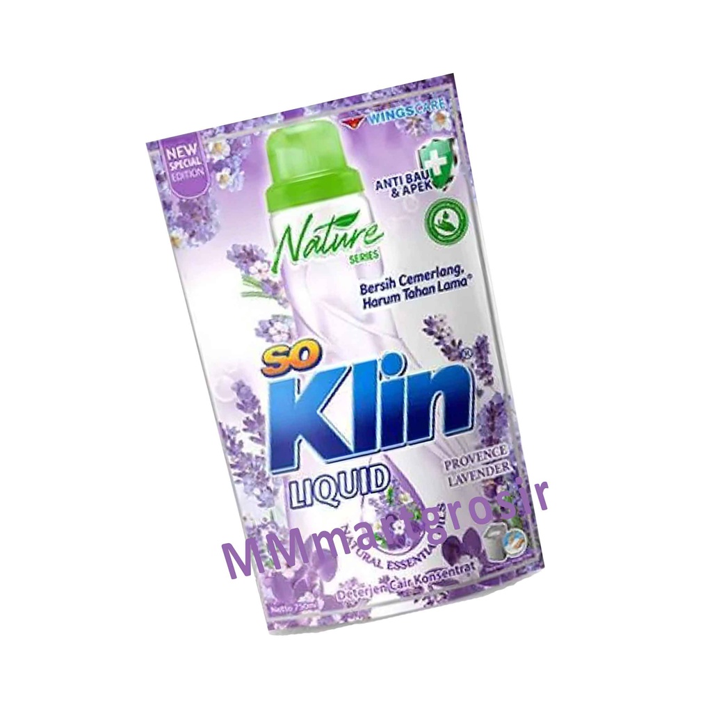 SoKlin Liquid / Deterjen Cair Konsentrat / Provence Lavender / 750ml