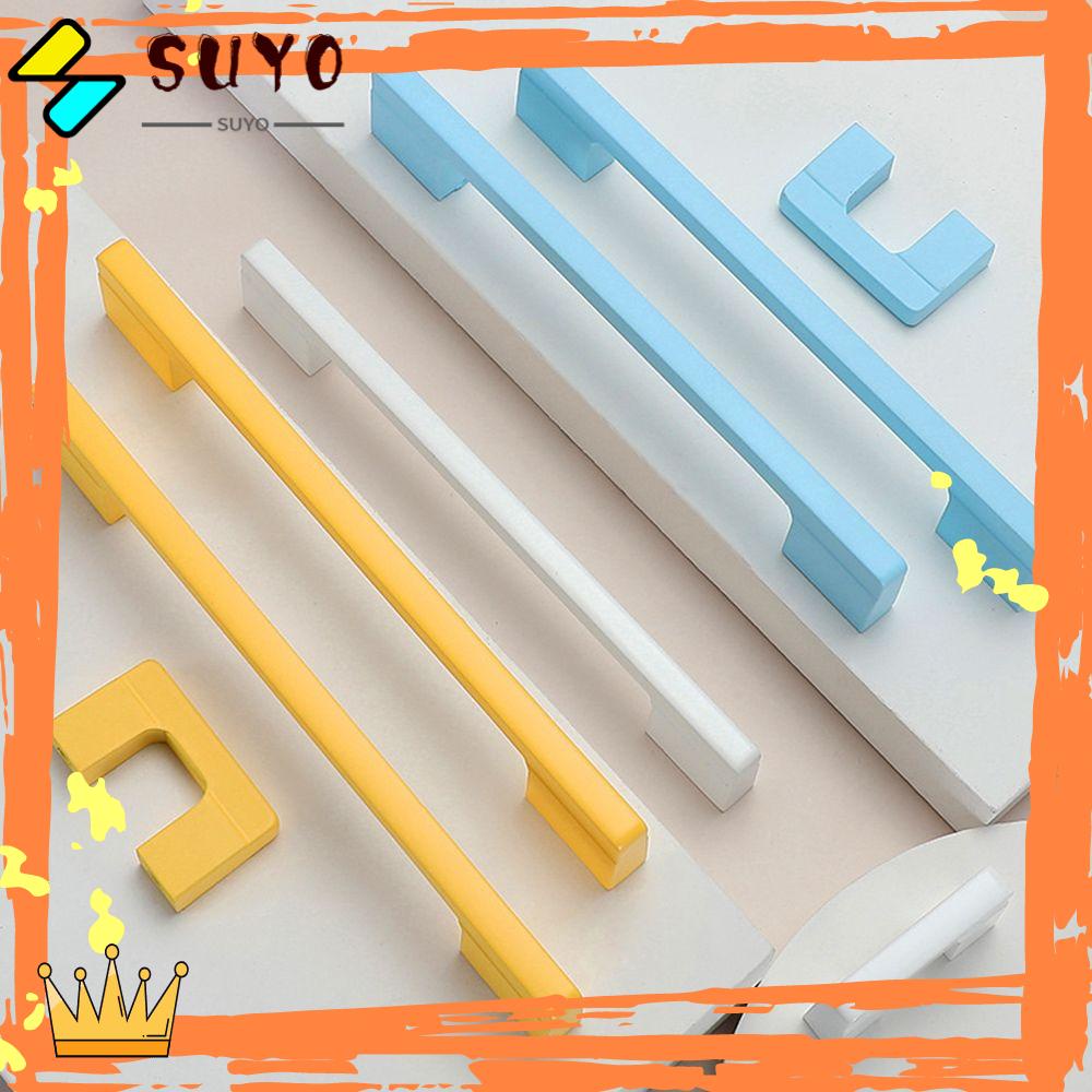 Suyo Furniture Handle Zinc Alloy Dekorasi Rumah Perangkat Keras Pintu Warna-Warni Untuk Kabinet Kamar Anak