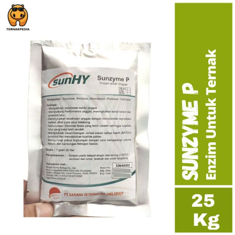 Sunzyme P 25 Kg - Sunzyme Grosir 25 kg - Enzim untuk Ternak - Enzim untuk ayam