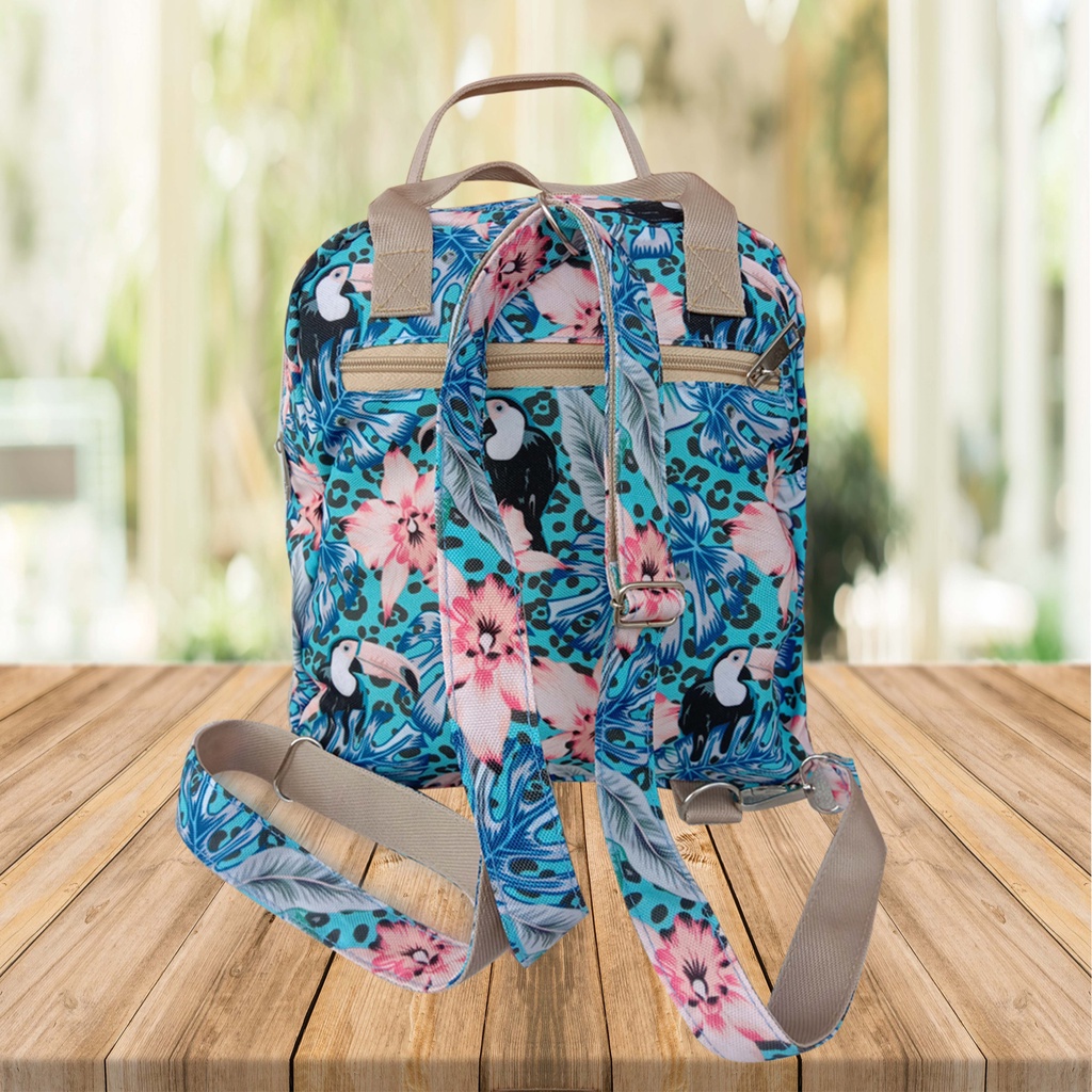 MOJI - Tas Ransel Diaper Bag MONOBE / Tas Perlengkapan Bayi / Tas Popok Pampers / Tas Multifungsi Ukuran 10 Inch