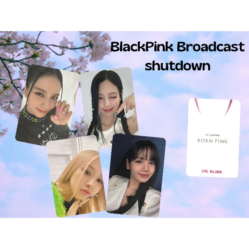 BlackPink Broadcast shutdown Pc Photocard unofficial