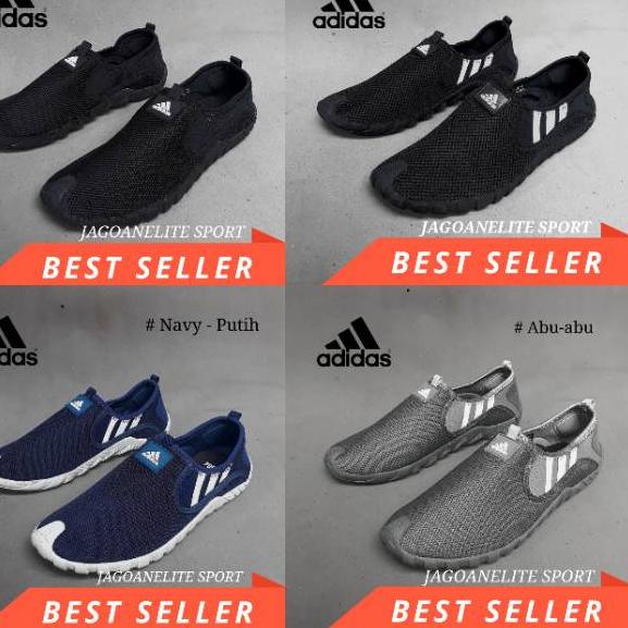 Hot Sale Sepatu Pria Slip On Adidas Jawpaw Slop Tanpa Tali / Sepatu Sepeda Slip on Slop
