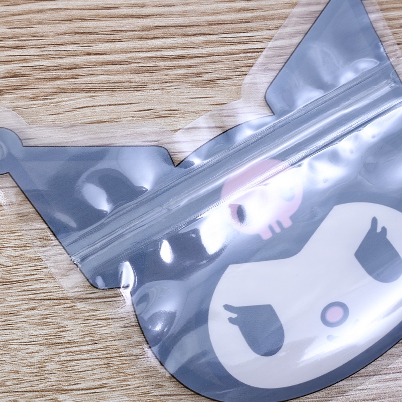 5pcs/set Kreatif Kartun Bentuk Hewan Peliharaan PVC Snack Sealing Bag/Bening Tahan Air Biskuit Permen Packing Kantong/Rumah Multifungsi Penyimpanan Perhiasan Kantong