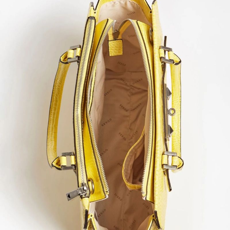 7.7 SALE | GUESSS RAFFIE CROC PRINT HANDBAG