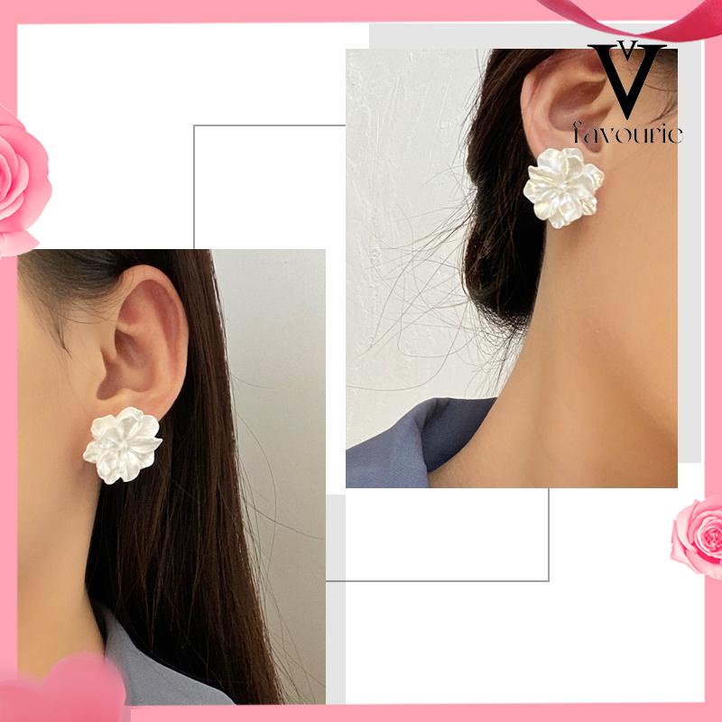 CODAnting Bunga Gardenia Korea Retro Sederhana Gaya Aksesoris Wanita-FA