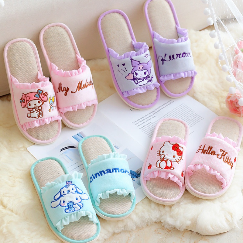 Sandal slippers Donald Gudetama Mickey Alien Pooh Hello Kitty Duffy Sailoor Moon