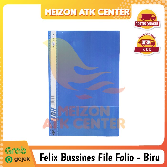 

✨NEW✨ - Business File / Map Bisnis Felix / F4 / Folio - (PerLusin/Warna) - Biru