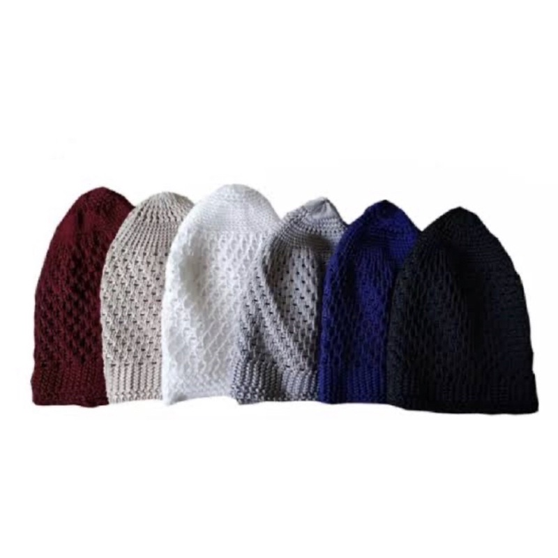 PECI DEWASA RAJUT TEBAL KUALITAS PREMIUM KOPIAH RAJUT ASLI PECI HAJI RAJUT