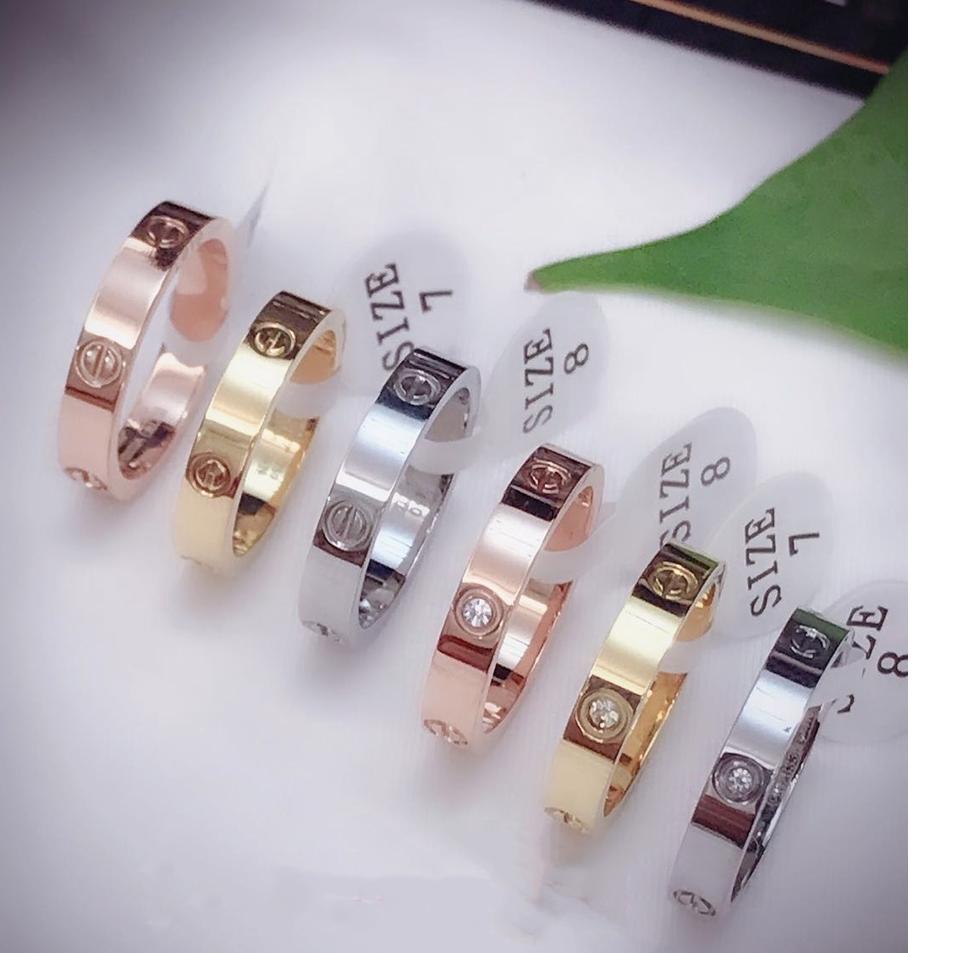 Grosir Untung Cincin titanium asli perhiasan fashion