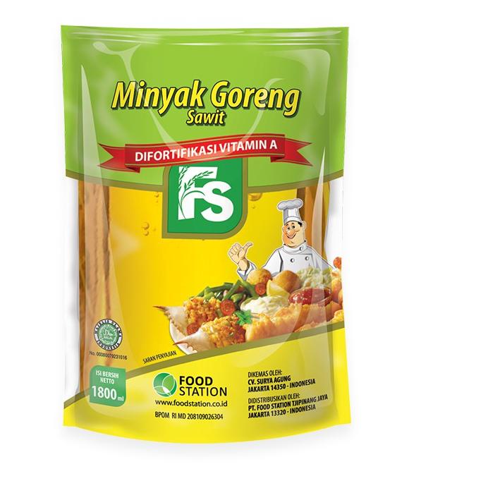 

GRATIS ONGKIR✅Food Station - Minyak Goreng FS Super 1800 ml|SQ3