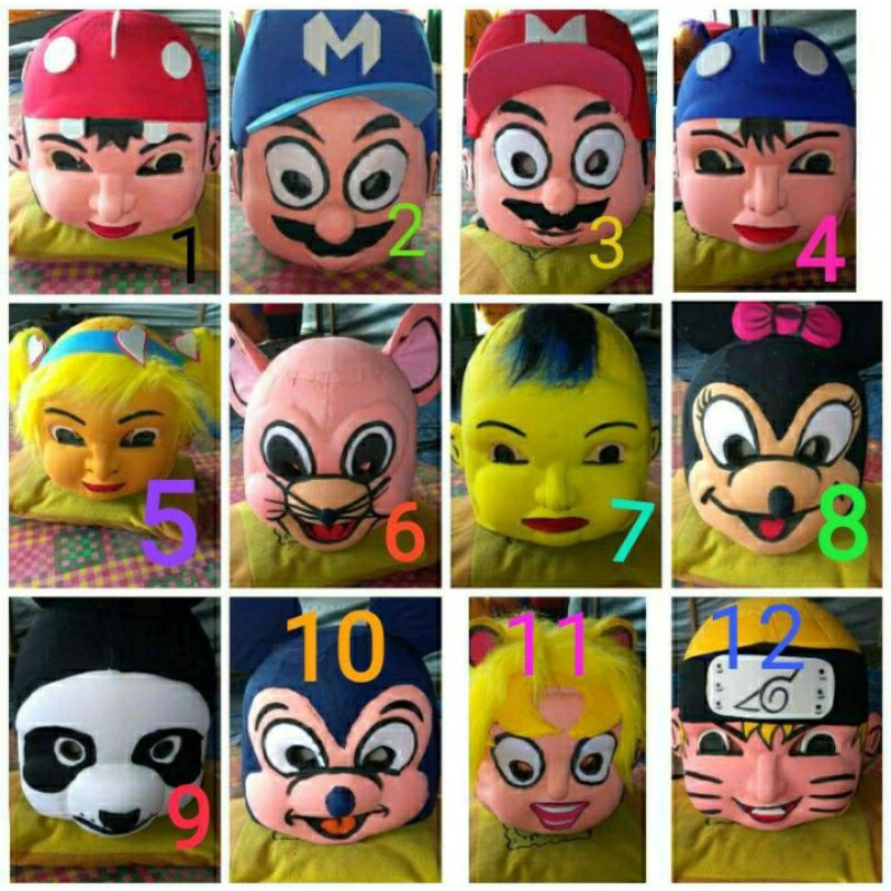 boneka mampang kepala saja