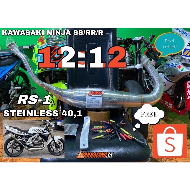 perut knalpot chamber RS 1 RS-1 vol 40,41,42 original steinless NINJA RR SS R not ahau1 abrt kdx snd