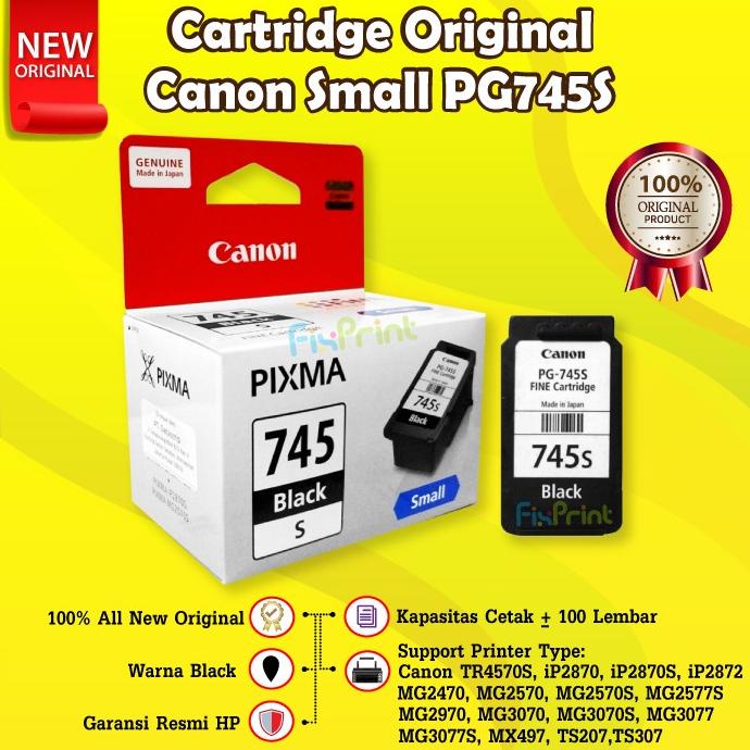 Promo Cartridge Original PG745S 745s Printer Canon MG2570S TR4570S MG2570