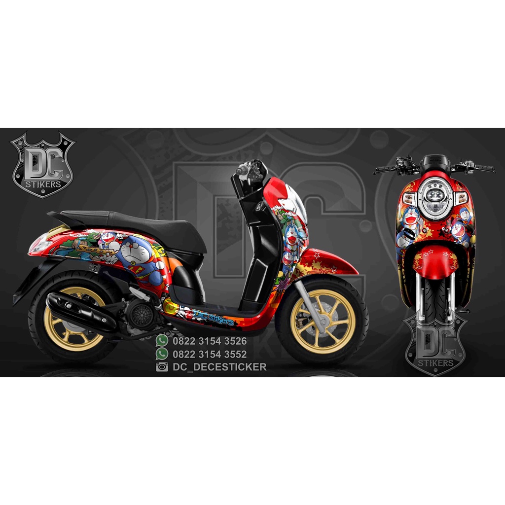 decal scoopy doraemon