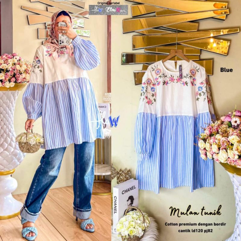 Tunik Baju Atasan Wanita bahan katun