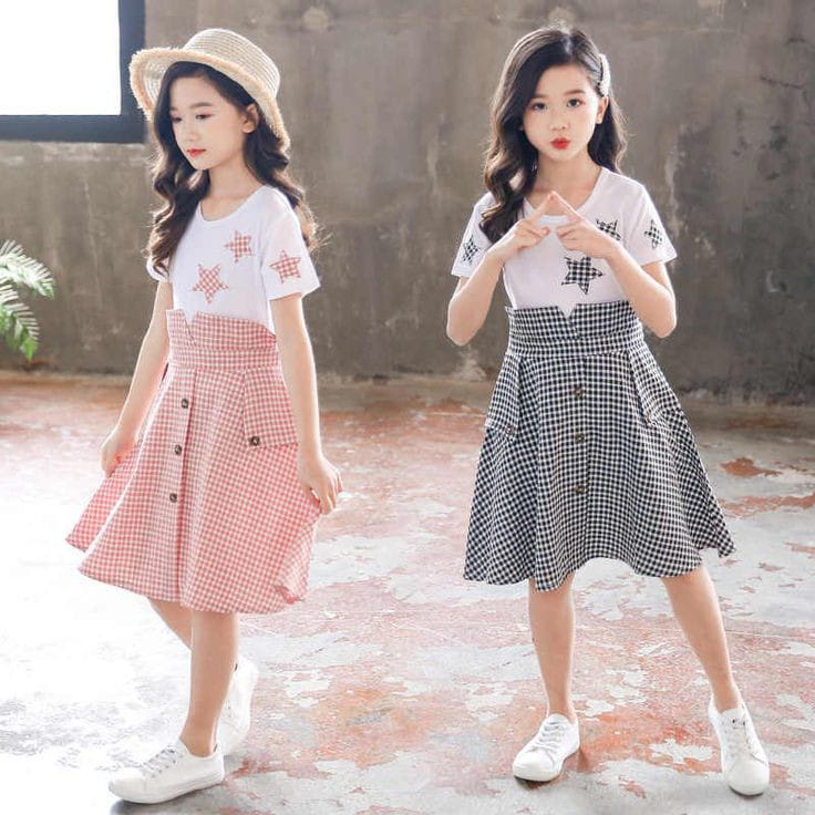 Baju Anak Perempuan Dress Anak Perempuan Motif Bintang Umur 1-5 Tahun Terbaru