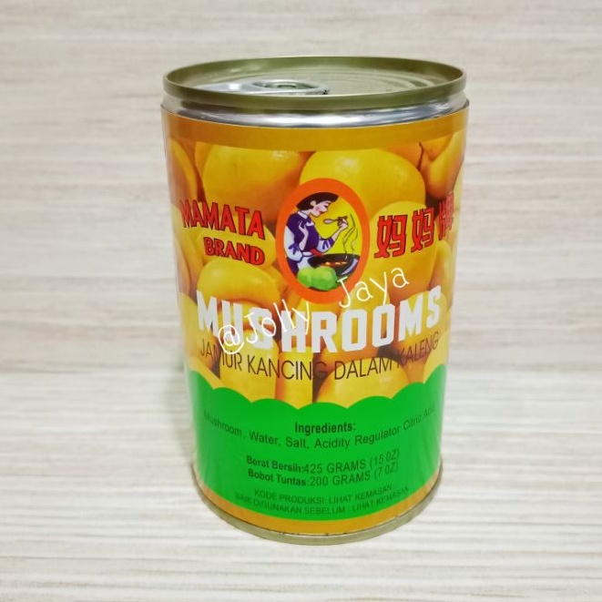 

MAMATA BRAND MUSHROOM 425GR - JAMUR KANCING DALAM KALENG