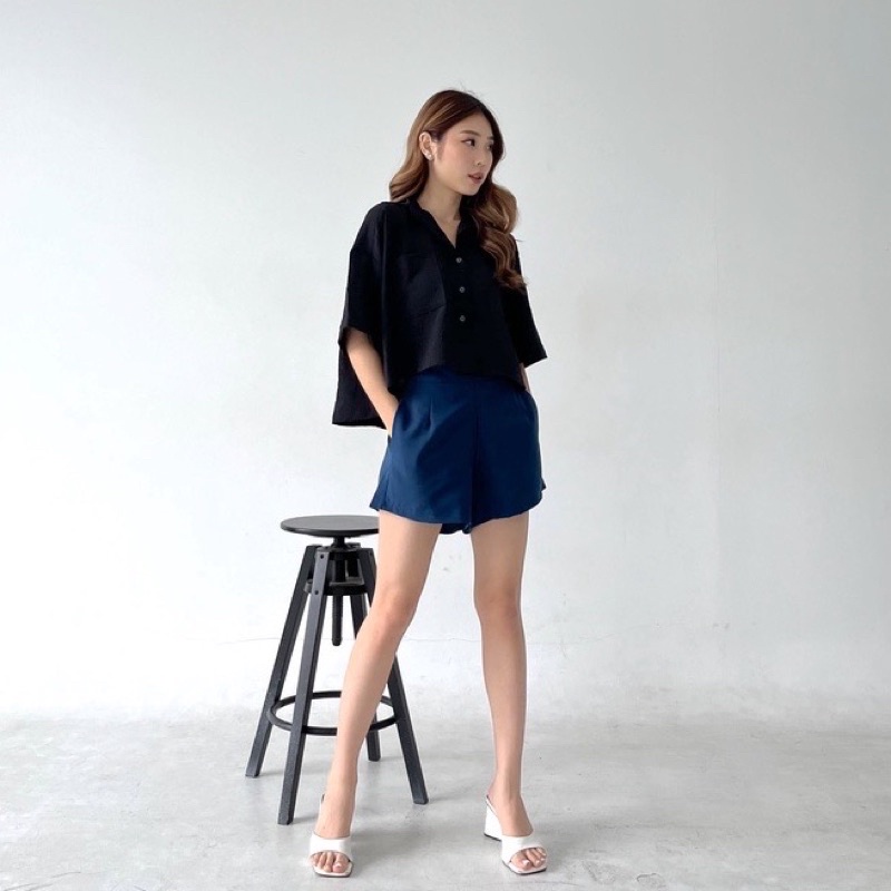 Sydney Loose Boxy Shirt/Blouse Wanita/ Baju Wanita/ Atasan wanita