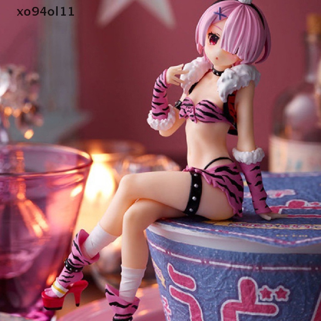 Xo 12cm Rem Anime Figure RE Zero-Starg Life in Another World Ram Mainan Boneka PVC OL